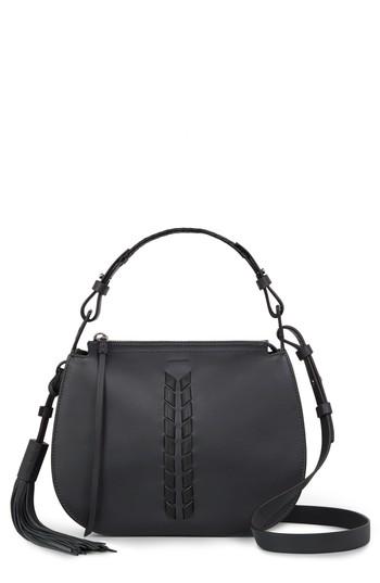 Allsaints Kepi Leather Crossbody Bag - Blue
