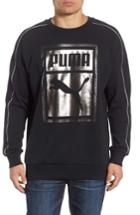 Men's Puma Chains Logo Graphic Sweatshirt, Size - Black