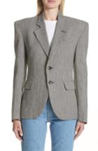 Women's Eckhaus Latta Stripe Tweed Blazer - Grey
