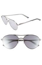 Women's Ted Baker London 55mm Aviator Sunglasses - Silver