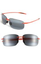 Men's Maui Jim 'breakwall - Miami Hurricanes' Polarized Sunglasses -