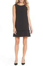 Women's Tahari Pleated Shift Dress - Black