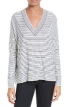 Women's Atm Anthony Thomas Melillo Stripe Silk Blend Sweater