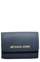Women's Michael Michael Kors 'jet Set' Saffiano Leather Coin Purse -