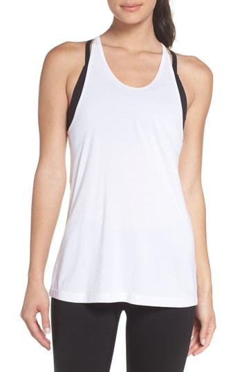 Women's Zella Loop Back Tank, Size - White
