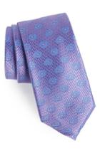 Men's Nordstrom Men's Shop Clarksonton Paisley Silk Tie, Size - Purple
