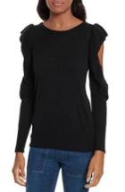 Women's Joie Lucasta Ruffle Sweater - Black