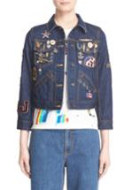 Women's Marc Jacobs Embroidered Patch Denim Jacket