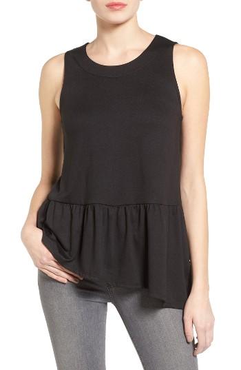 Women's Gibson Asymmetrical Ruffle Hem Top