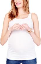 Women's Ingrid & Isabel Rib Knit Maternity Tank - White