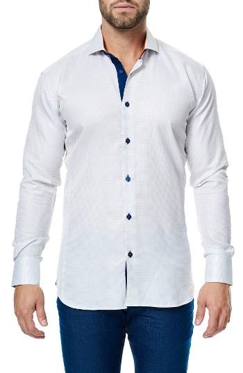 Men's Maceoo Wall Street Trim Fit Pinpoint Sport Shirt