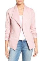 Women's Caslon Cotton Knit Open Front Blazer, Size - Pink
