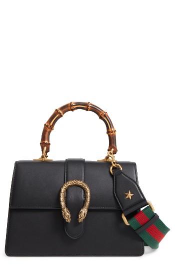 Gucci Large Dionysus Top Handle Leather Shoulder Bag - Red