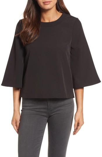 Women's Halogen Bow Back Top - Black