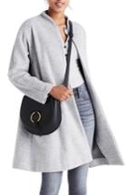 Women's Madewell Stanza Herringbone Coat - Grey