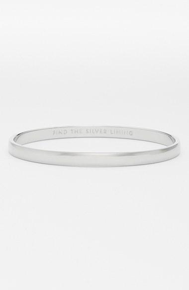 Women's Kate Spade New York 'idiom - Find The Silver Lining' Bangle