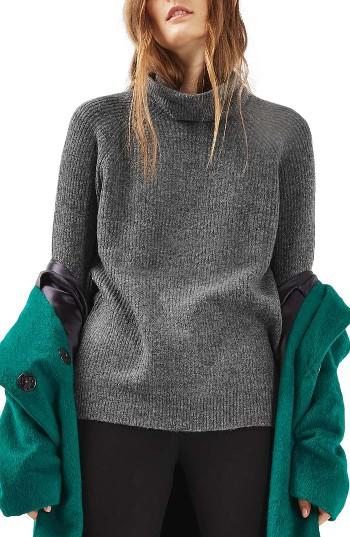 Women's Topshop Oversize Turtleneck Sweater