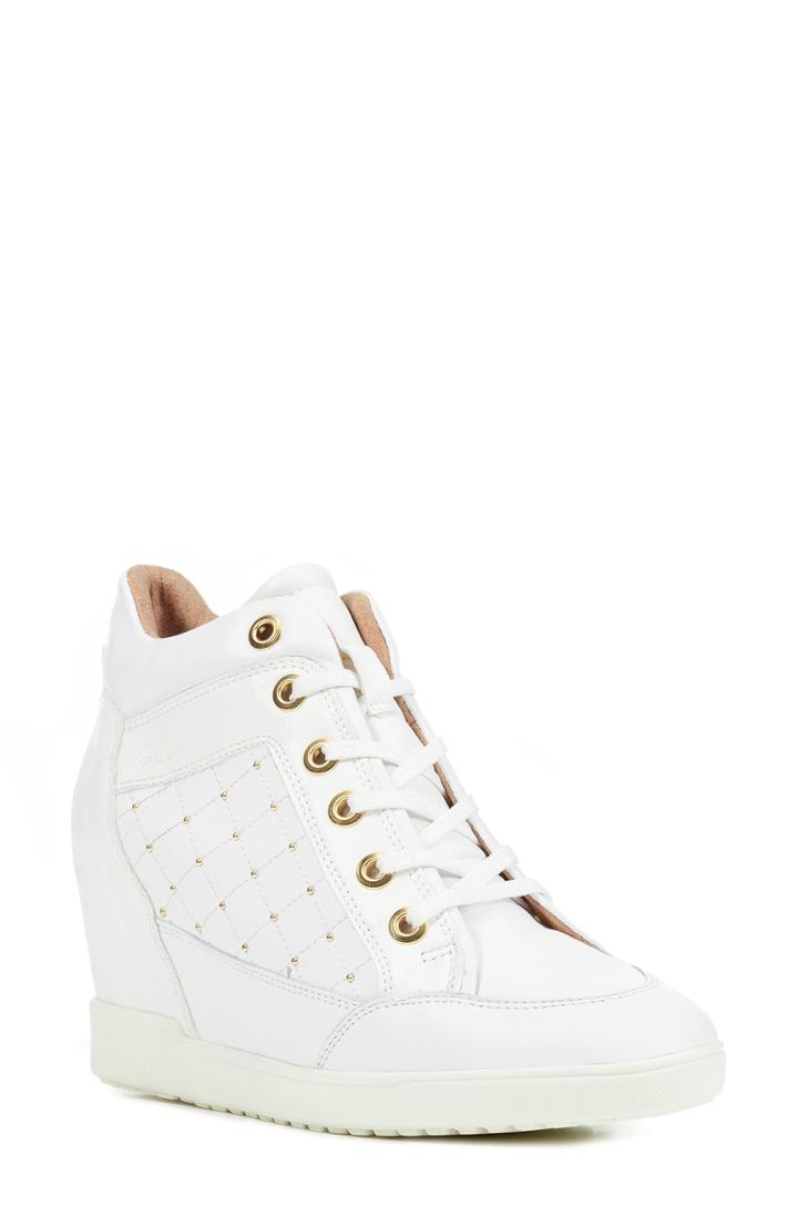 Women's Geox Carum Wedge Sneaker Us / 36eu - White