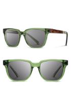 Men's Shwood 'prescott' 52mm Polarized Sunglasses - Emerald/ Elm/ Grey
