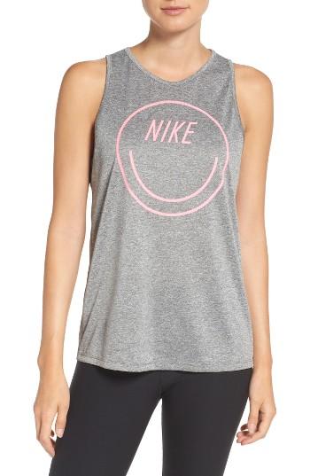 Women's Nike Dry Tomboy Training Tank - Grey