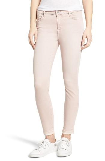 Women's 7 For All Mankind Released Hem Ankle Skinny Jeans - Purple