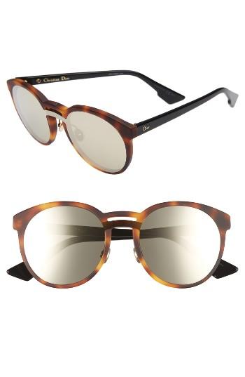 Women's Dior Onde 50mm Rounded Sunglasses - Havana/ Black