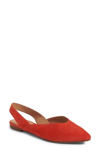 Women's Madewell Katrina Slingback Flat M - Orange