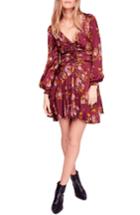 Women's Free People Morning Light Minidress - Burgundy