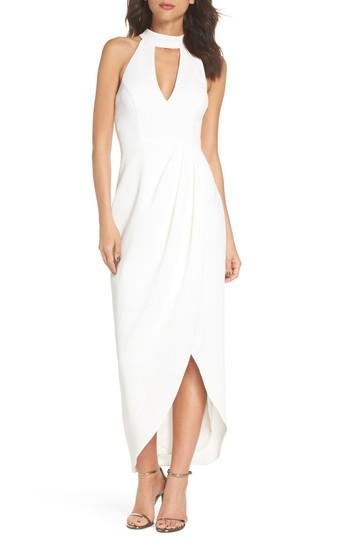 Women's Xscape Choker Halter Dress - Ivory