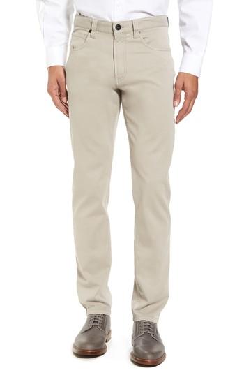 Men's Bugatchi Straight Leg Five-pocket Pants X 32 - Beige