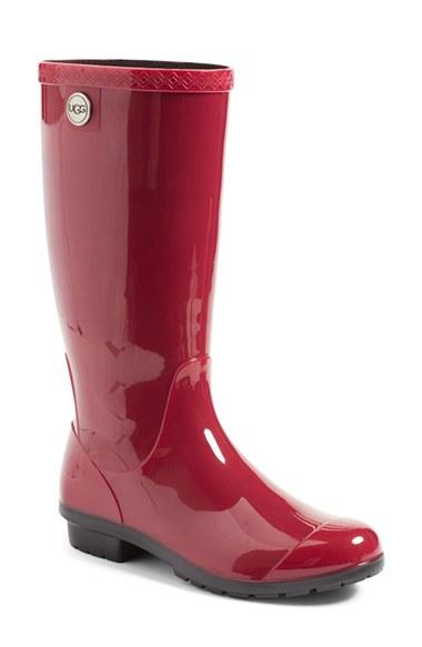 Women's Ugg 'shaye' Rain Boot M - Burgundy