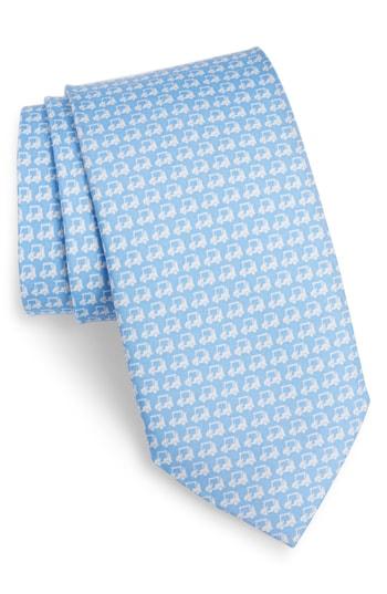 Men's Vineyard Vines Golf Cart Silk Tie, Size - Blue