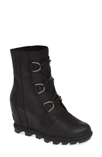 Women's Sorel Joan Of Arctic Ii Waterproof Wedge Boot M - Black