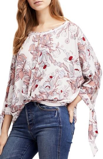 Women's Free People Keepin' On Tee, Size - Ivory