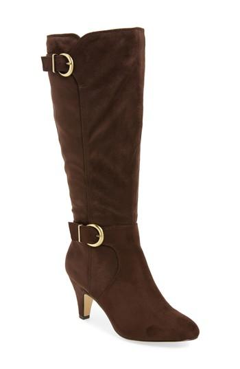 Women's Bella Vita Toni Ii Knee High Boot .5 Wide Calf M - Brown
