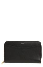 Women's Skagen Compact Continental Wallet - Black