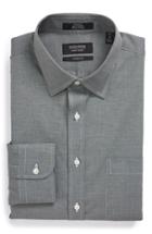 Men's Nordstrom Men's Shop Classic Fit Non-iron Solid Dress Shirt 35 - Grey