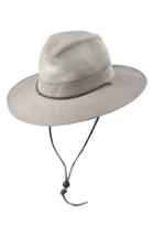 Men's Dorfman Pacific Brushed Twill Safari Hat - Brown