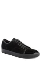 Men's Lanvin Low Top Suede Sneaker Us / 8uk - Black