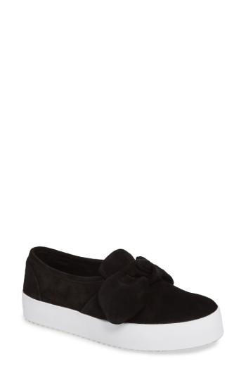 Women's Rebecca Minkoff Stacey Bow Platform Sneaker M - Black