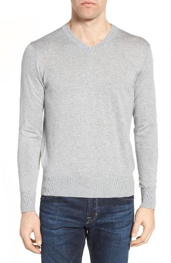 Men's Jeremy Argyle V-neck Sweater - Grey