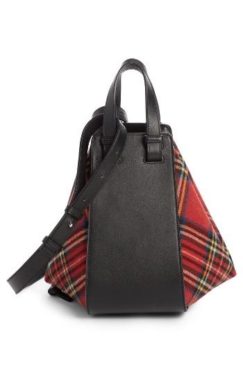 Loewe Small Hammock Tartan Shoulder Bag -