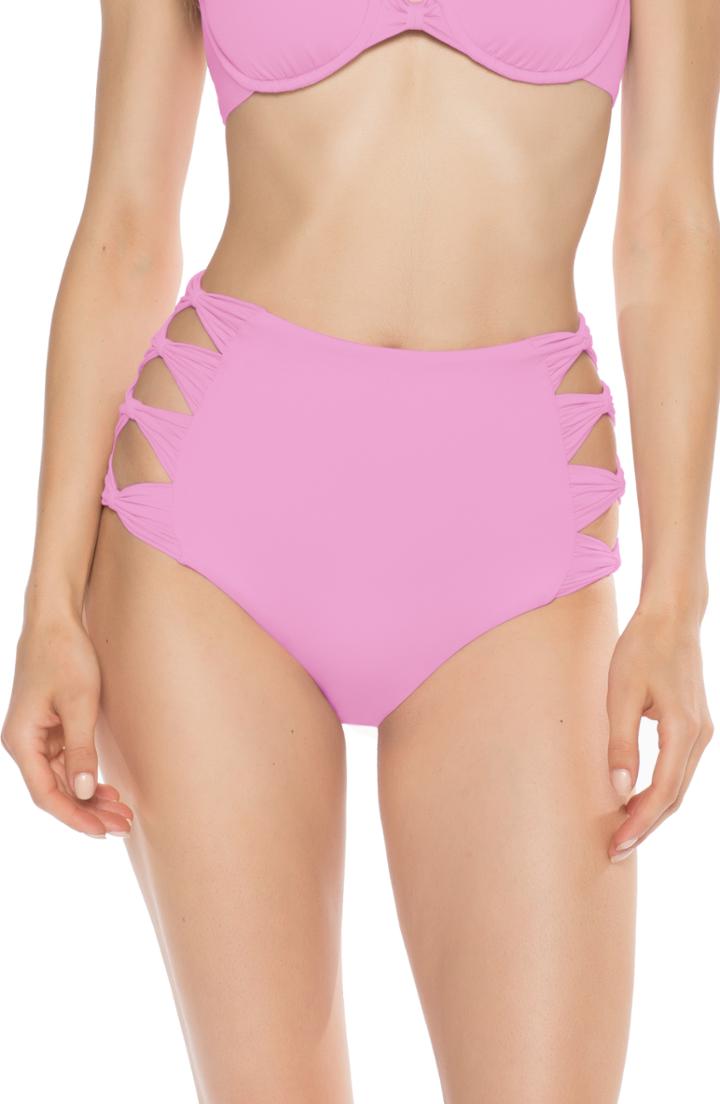 Women's Isabella Rose Bow Tie High Waist Bikini Bottoms