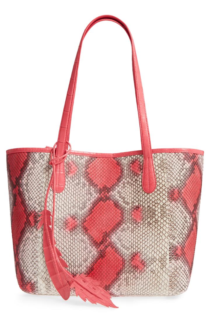 Nancy Gonzalez Small Erica Genuine Python & Crocodile Tote -