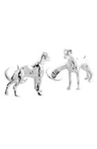 Men's David Donahue 'boxer' Sterling Silver Cuff Links