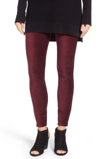 Women's Lysse Corduroy Leggings - Burgundy