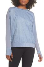 Women's Nike Water Repellent Pullover Running Jacket - Grey