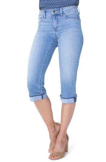 Women's Nydj Marilyn Cuffed Stretch Crop Jeans - Blue