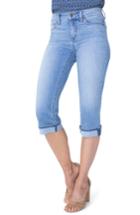 Women's Nydj Marilyn Cuffed Stretch Crop Jeans - Blue