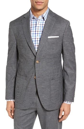 Men's Jkt New York Trim Fit Check Wool & Cotton Sport Coat